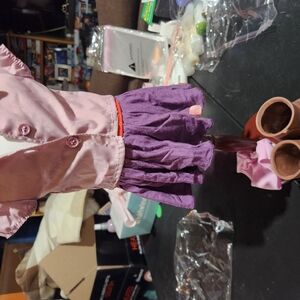 Pink and Purple Doll Outfit Set